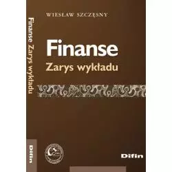 FINANSE ZARYS WYKŁADU Wiesław Szczęsny - Difin