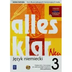 ALLES KLAR NEU 3 PODRĘCZNIK Z ĆWICZENIAMI + CD Krystyna Łuniewska, Zofia Wąsik - WSiP