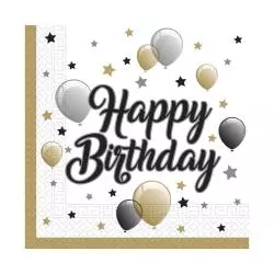 SERWETKI PAPIEROWE BALLOONS HAPPY BIRTHDAY 20 SZT. - Godan