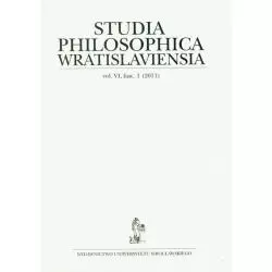 STUDIA PHILOSOPHICA WRATISLAVIENSIA 1/2011 - Wydawnictwo Uniwersytetu Wrocławskiego