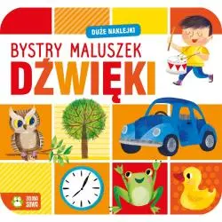 DŹWIĘKI. BYSTRY MALUSZEK. KSIĄŻECZKA Z NAKLEJKAMI - Zielona Sowa
