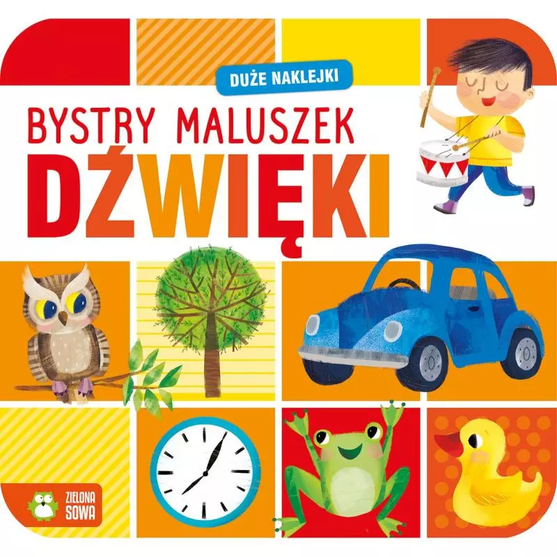 DŹWIĘKI. BYSTRY MALUSZEK. KSIĄŻECZKA Z NAKLEJKAMI - Zielona Sowa