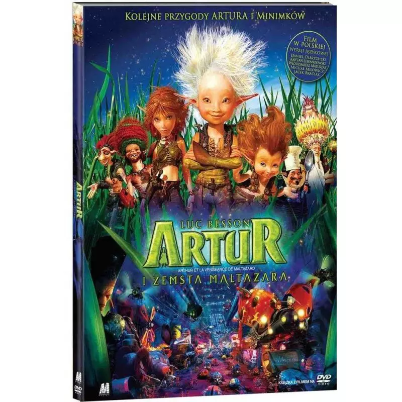 ARTUR I ZEMSTA BALTAZARA KSIĄŻKA + DVD PL - 