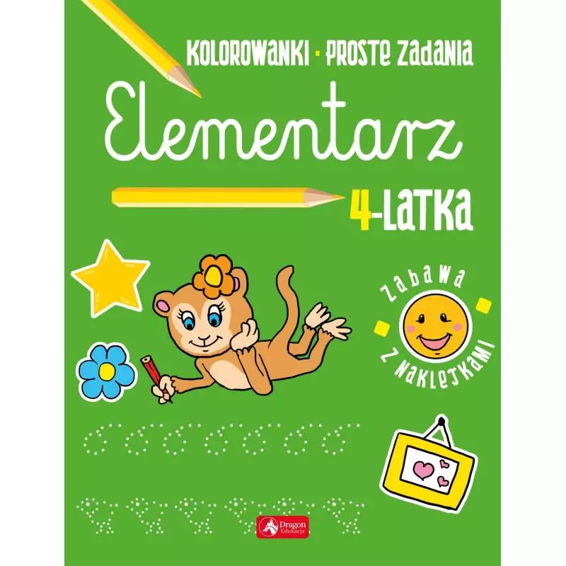 ELEMENTARZ 4-LATKA ZABAWA Z NAKLEJKAMI - Dragon