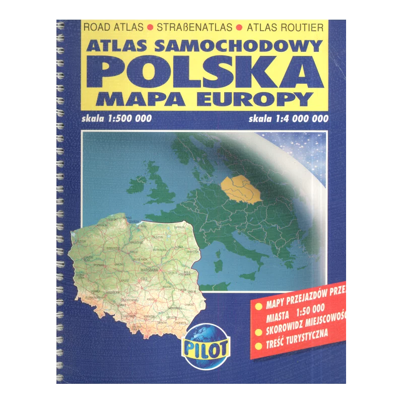 ATLAS SAMOCHODOWY POLSKA MAPA EUROPY - Daunpol