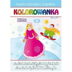 ZIMA KOLOROWANKA - NAUKA PISANIA I ZABAWA - Literat