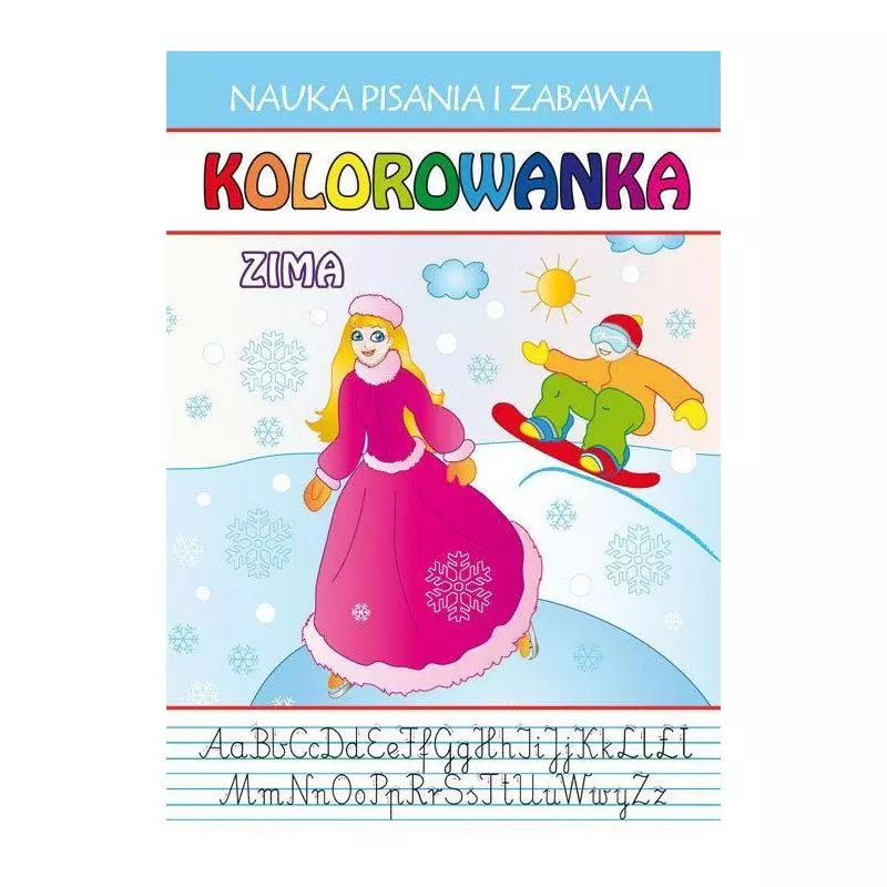 ZIMA KOLOROWANKA - NAUKA PISANIA I ZABAWA - Literat