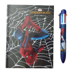 NOTES W KRATKĘ 75 KARTEK A6 SPIDER MAN + DŁUGOPIS - Derform