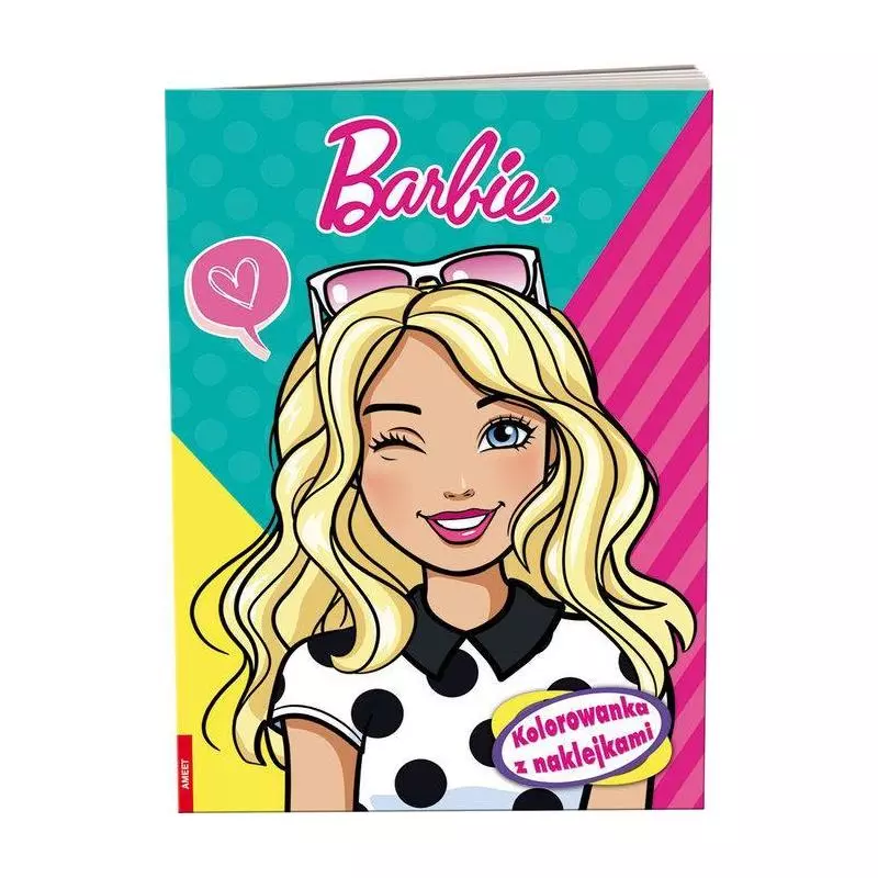 BARBIE KOLOROWANKA Z NAKLEJKAMI - Ameet