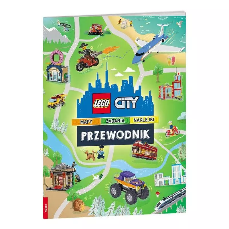 LEGO CITY PRZEWODNIK MAPY ZADANIA NAKLEJKI 6+ - Ameet