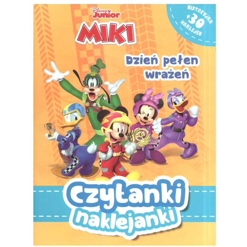 DISNEY JUNIOR MIKI DZIEŃ PEŁEN WRAŻEŃ CZYTANKI NAKLEJANKI 3+ - Olesiejuk