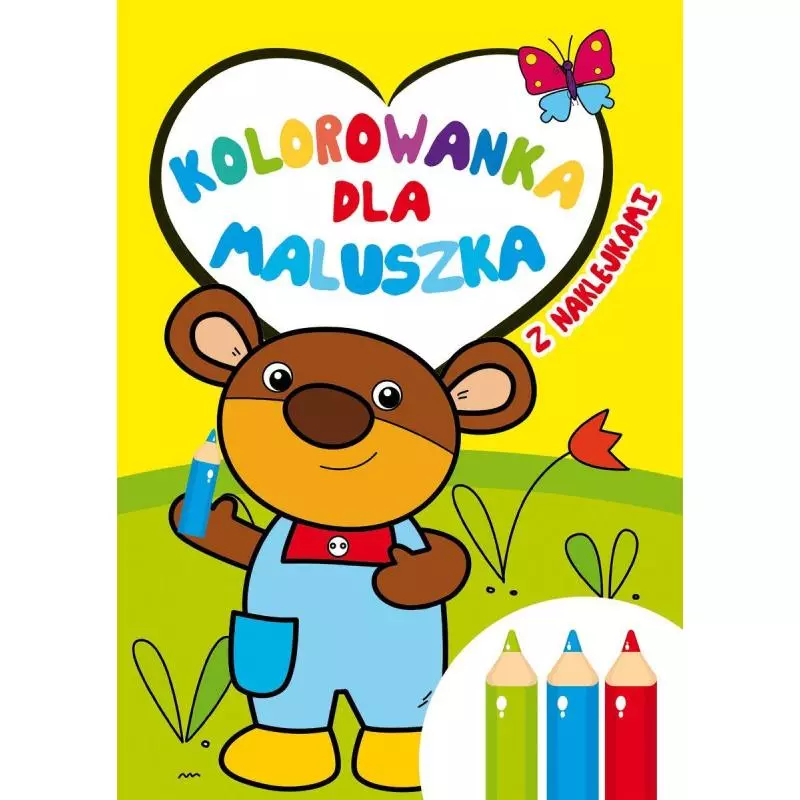 KOLOROWANKA DLA MALUSZKA Z NAKLEJKAMI - Olesiejuk