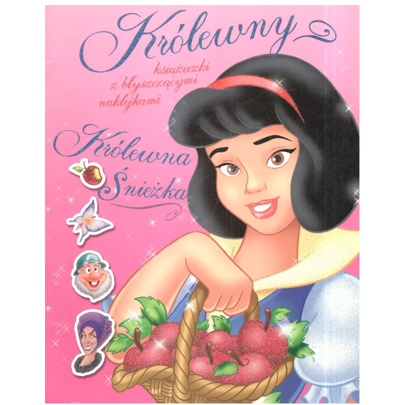 KRÓLEWNY KSIĘŻNICZKI Z BŁYSZCZĄCYMI NAKLEJKAMI - Olesiejuk