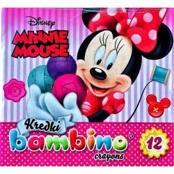 KREDKI ŚWIECOWE BAMBINO 12 KOLORÓW MINNIE MOUSE - St. Majewski