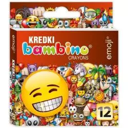 KREDKI ŚWIECOWE BAMBINO 12 KOLORÓW EMOJI - St. Majewski