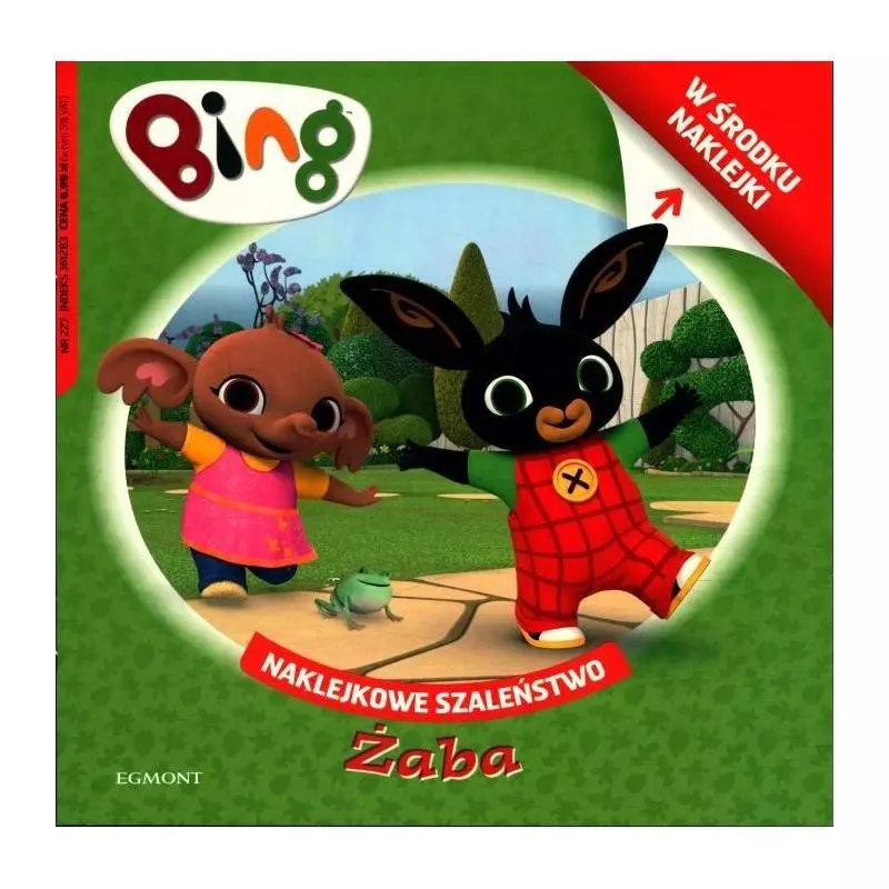 BING NAKLEJKOWE SZALEŃSTWO ŻABA - Egmont