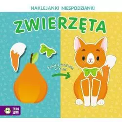 NAKLEJANKI NIESPODZIANKI ZWIERZĘTA 4+ - Zielona Sowa