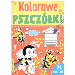 KOLOROWE PSZCZÓŁKI 74 NAKLEJKI 5-7 LAT - Books & Fun