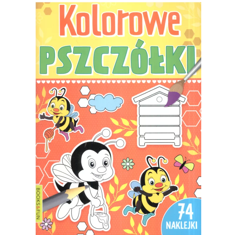 KOLOROWE PSZCZÓŁKI 74 NAKLEJKI 5-7 LAT - Books & Fun