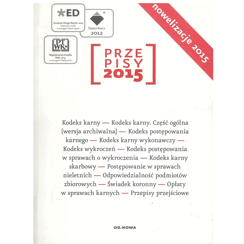 PRZEPISY 2015 ZBIÓR KARNY - od.nowa
