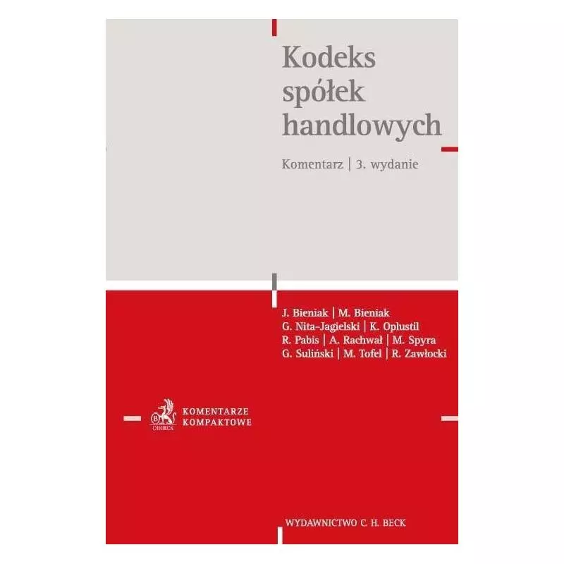KODEKS SPÓŁEK HANDLOWYCH - C.H. Beck