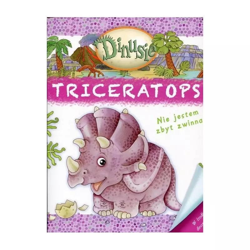 DINUSIE TRICERATOPS. KSIĄŻKA EDUKACYJNA - Olesiejuk