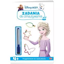 DISNEY UCZY. KRAINA LODU. ZADANIA DO ZMAZYWANIA + PISAK 4+ - Ameet