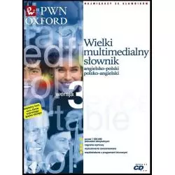 WIELKI MULTIMEDIALNY SŁOWNIK ANGIELSKO-POLSKI POLSKO-ANGIELSKI - PWN