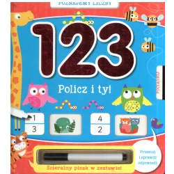 POZNAJEMY LICZBY 123 POLICZ I TY! ŚCIERALNY PISAK W ZESTAWIE! - Olesiejuk