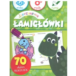 DINOZAUROWE ŁAMIGŁÓWKI WIDZĘ MYŚLĘ RYSUJĘ - Olesiejuk