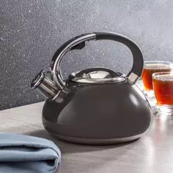 CZAJNIK ZE STALI NIERDZEWNEJ Z GWIZDKIEM 3L MATT SZARY - Altom