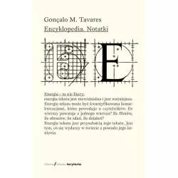 ENCYKLOPEDIA NOTATKI Gonçalo Tavares - Słowo/Obraz/Terytoria