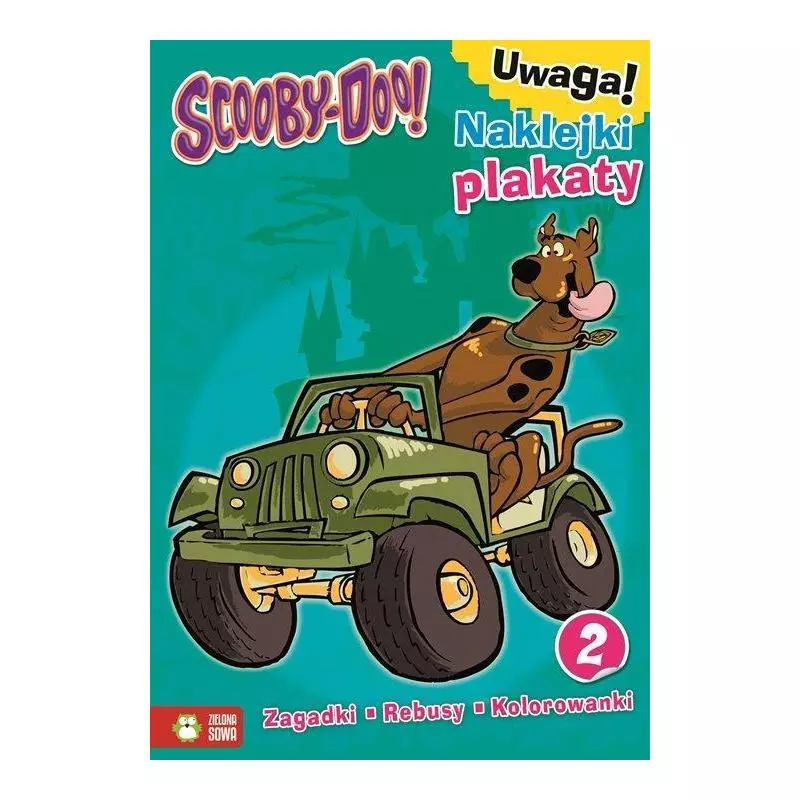 SCOOBY-DOO ZAGADKI RERBUSY KOLOROWANKI - Zielona Sowa
