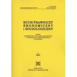 RUCH PRAWNICZY EKONOMICZNY I SOCJOLOGICZNY - Wydawnictwo Naukowe UAM