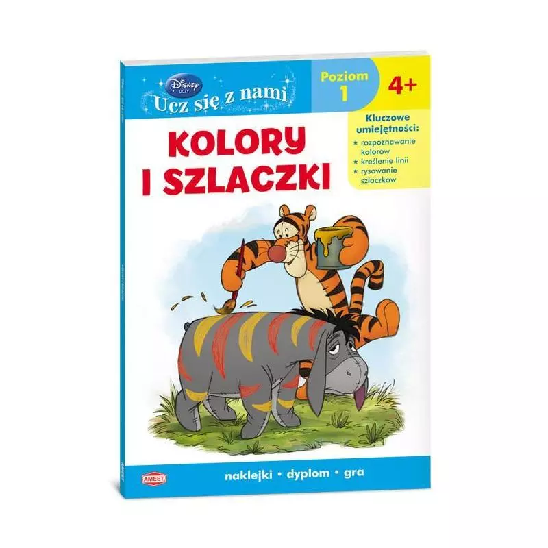 KUBUŚ I PRZYJACIELE DISNEY UCZ SIĘ Z NAMI. KOLORY I SZLACZKI. POZIOM 1. 4+ - Ameet