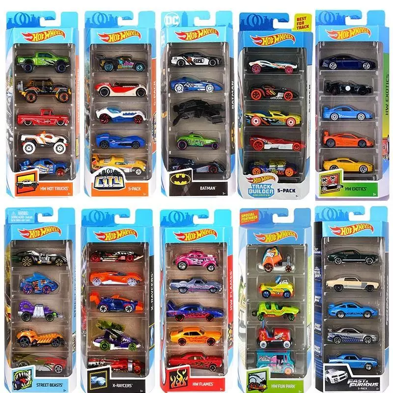 HOT WHEELS ZESTAW 5 SAMOCHODZIKÓW 3+ - Mattel HOT WHEELS ZESTAW 5 SAMOCHODZIKÓW 3+ - Mattel