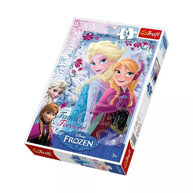 KRAINA LODU SIOSTRY PUZZLE 24 ELEMENTÓW MAXI 3+ - Trefl