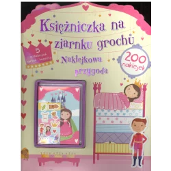 KSIĄŻECZKA NA ZIARNKU GROCHU NAKLEJKOWA PRZYGODA 200 NAKLEJEK Catherine Ard - Olesiejuk