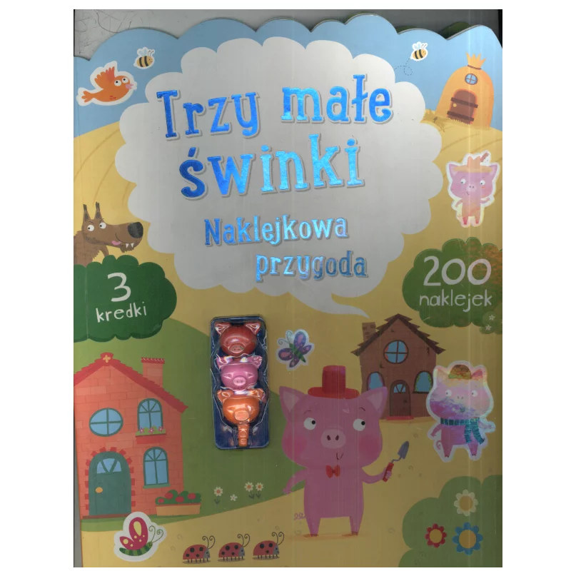 TRZY MAŁE ŚWINKI NAKLEJKOWA PRZYGODA - Olesiejuk
