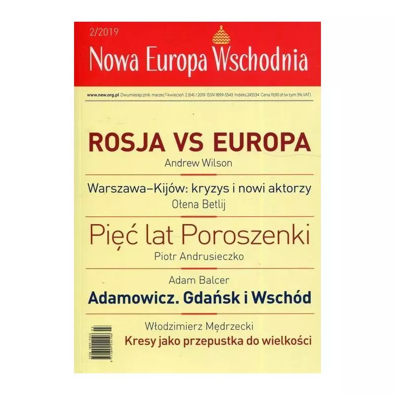 NOWA EUROPA WSCHODNIA 2/2019 - Kolegium Europy Wschodniej