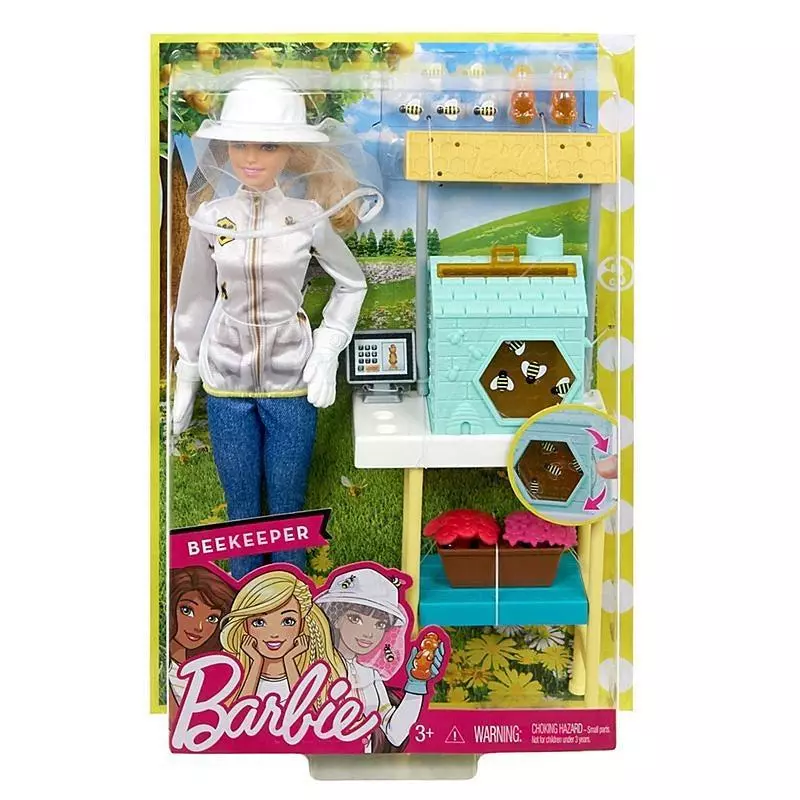 LALKA BARBIE PSZCZELARKA ZESTAW Z AKCESORIAMI 3+ - Mattel
