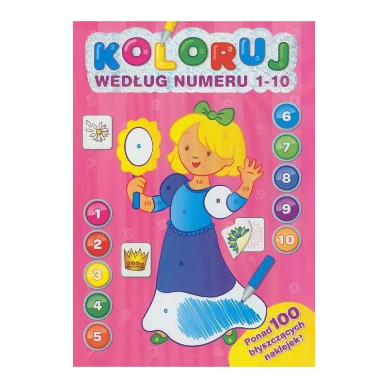 KOLORUJ WEDŁUG NUMERU 1-10 - Yoyo Books