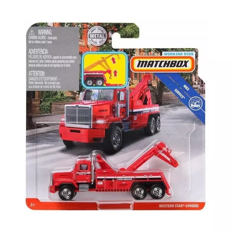 SAMOCHÓD ZADANIOWY HOLOWNIK WESTERN STAR 6900XD MATCHBOX 3+ - Mattel