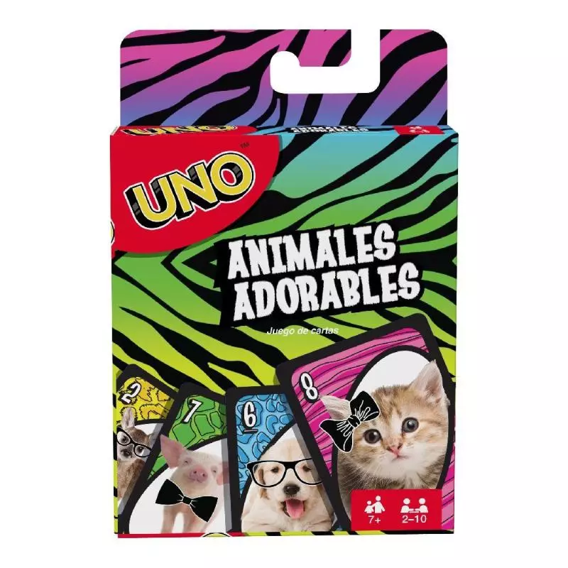 UNO BABY ANIMALS GRA KARCIANA 7+ - Mattel