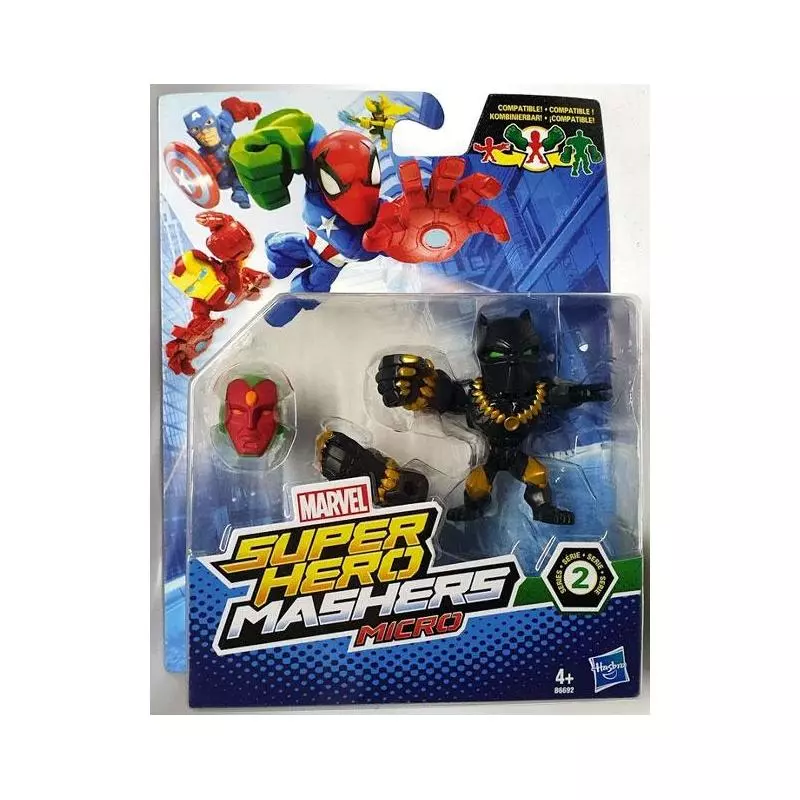 FIGURKA BLACK PANTHER SUPER HERO MASHERS AVENGERS MARVEL 4+ - Hasbro