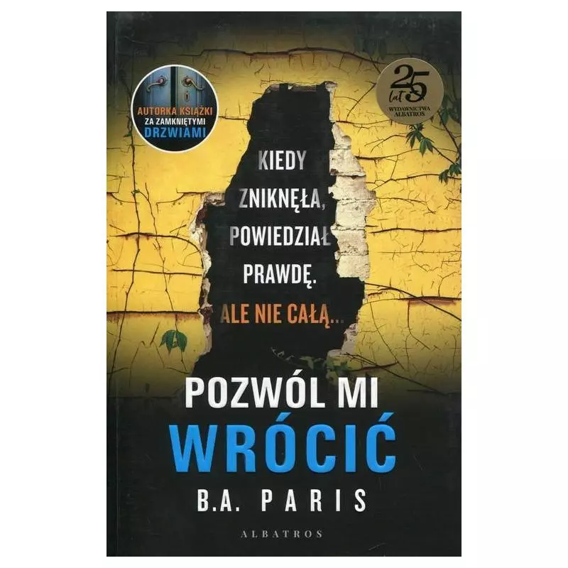 POZWÓL MI WRÓCIĆ B.A. Paris - Albatros