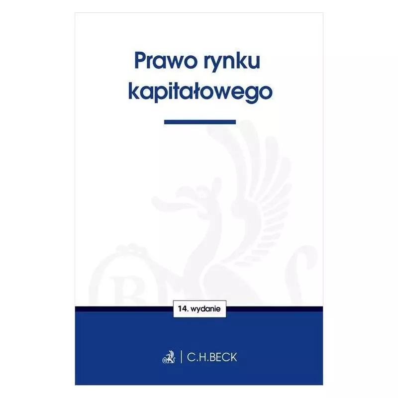 PRAWO RYNKU KAPITAŁOWEGO Aneta Flisek - C.H.Beck