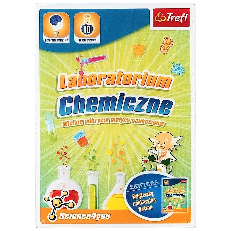 LABORATORIUM CHEMICZNE ZESTAW MAŁEGO NAUKOWCA 8+ - Trefl