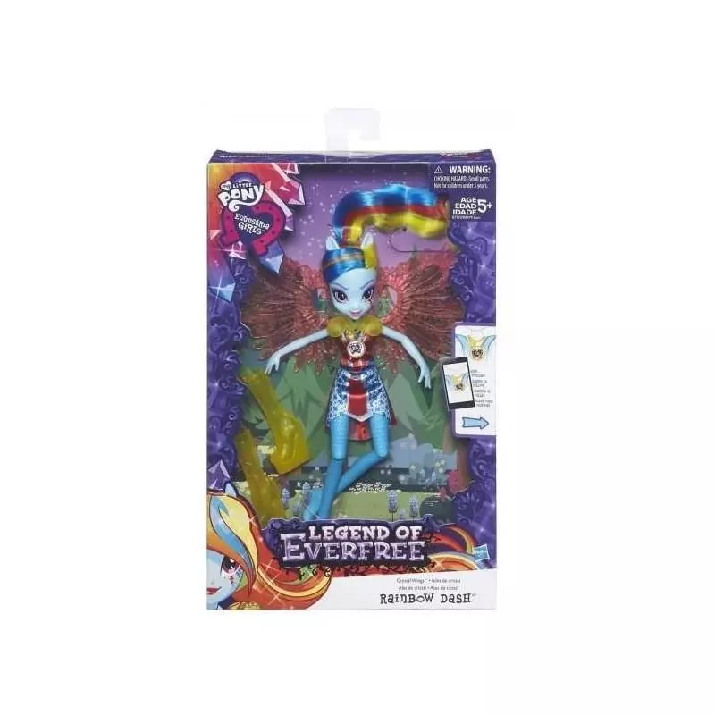 LALKA RAINBOW DASH MY LITTLE PONY EQUESTRIA GIRLS LEGEND OF EVERFREE 5+ - Hasbro