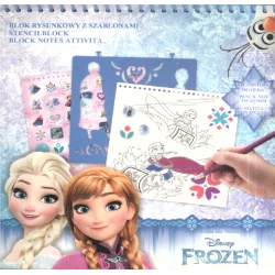 DISNEY FROZEN BLOK RYSUNKOWY Z SZABLONAMI - Media Service Zawada